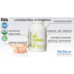 AC Zymes 100 kapsułek- lactobacillus acidophilus aczymes